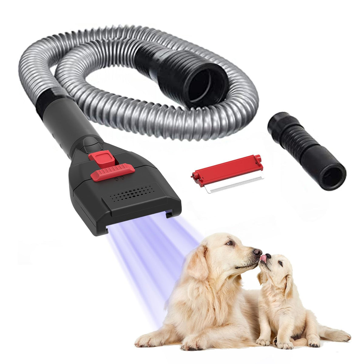 ShedEase™ Pet Grooming Vacuum Brush